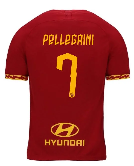 AS Roma Pellegrini 19/20 Home Jersey-AFC Men’s Football Jerseys -