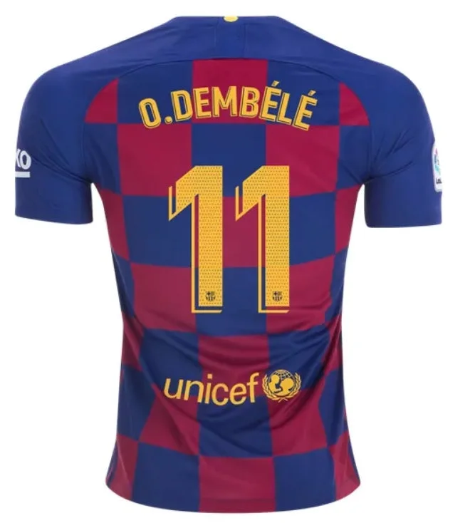 Barcelona Dembele 19/20 Home Jersey-AFC Throwback Football Jerseys -