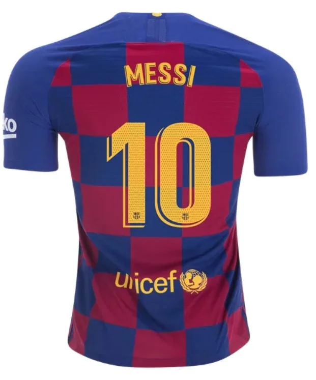 Barcelona Lionel Messi 19/20 Home Jersey-AFC Pro Football Jerseys -