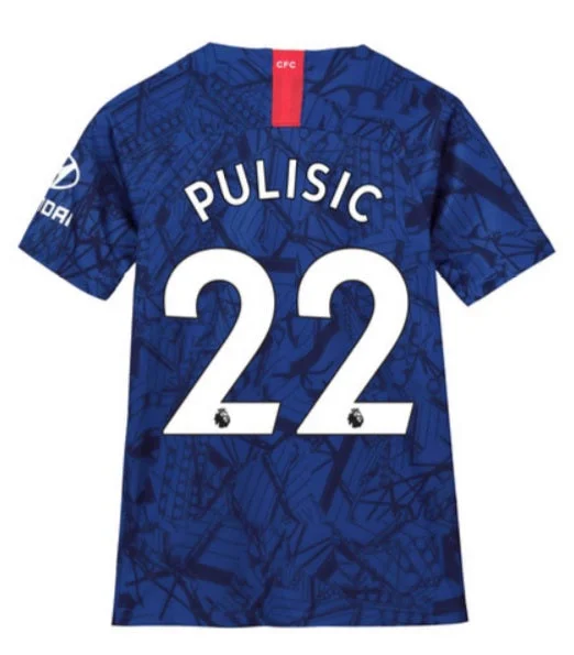 CFC Christian Pulisic Youth 19/20 Home Jersey-AFC Game-Worn Jerseys -