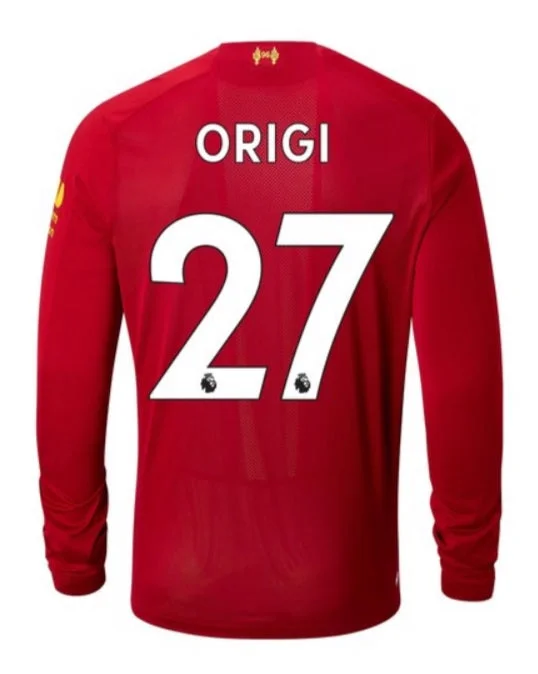 Divock Origi 19/20 Long Sleeve Home Jersey-AFC Fan-Favorite Jerseys -