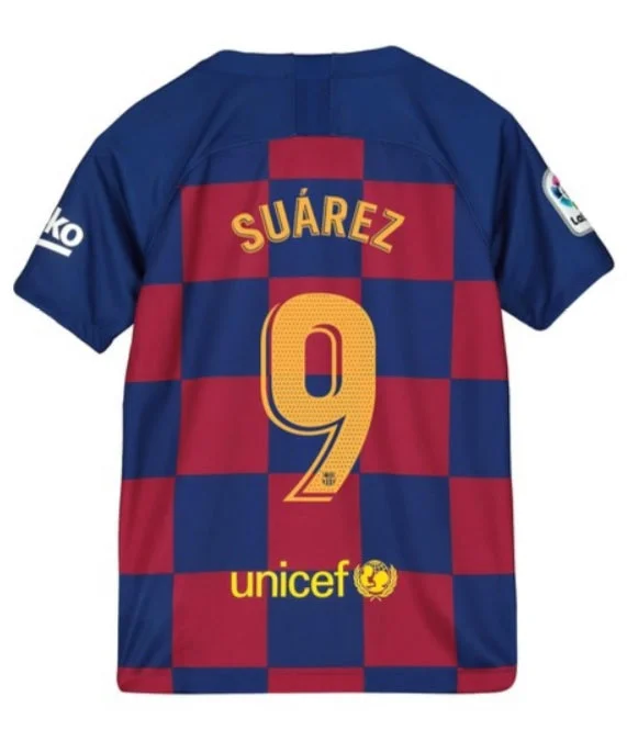 FC Barcelona Luis Suarez Youth 19/20 Home Jersey-AFC 100th Anniversary Jerseys -