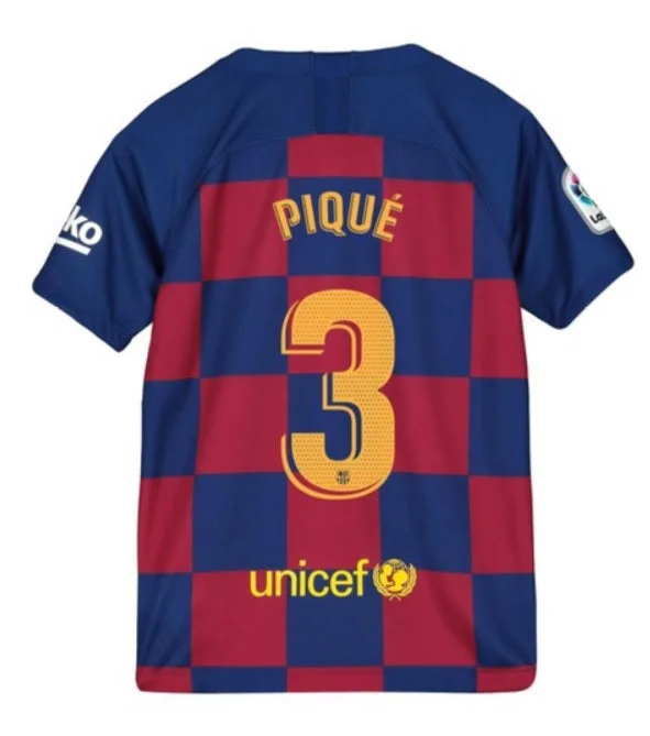 FC Barcelona Pique Youth 19/20 Home Jersey-AFC Home Jersey Collection -