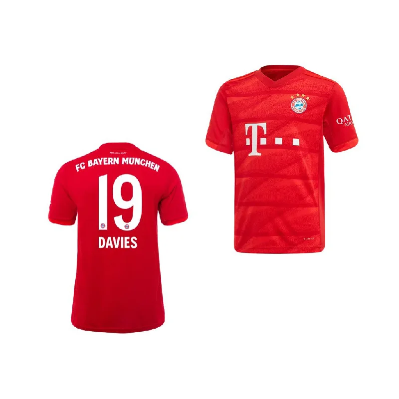 FC Bayern Davies Youth 19/20 Home Jersey-AFC Lightweight Football Jerseys -