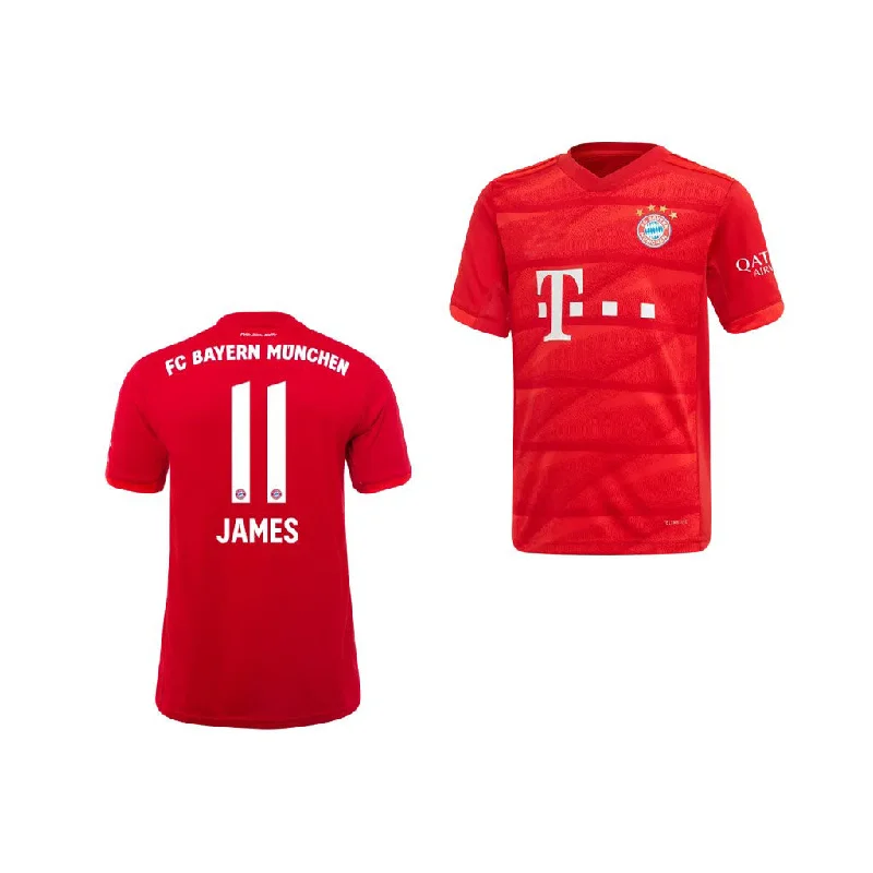 FC Bayern James Youth 19/20 Home Jersey-AFC Pro Football Jerseys -