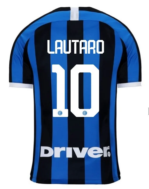 Inter Milan Lautaro 19/20 Home Jersey-AFC Vintage Football Jerseys -