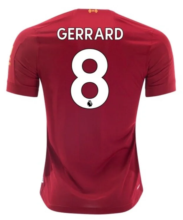 LFC Gerrard 19/20 Home Jersey-AFC Big & Tall Jerseys -